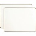Pacon Board, Dry-erase/Magnetic, 2-Sided, 9inx12in, White, 2PK PACP900725